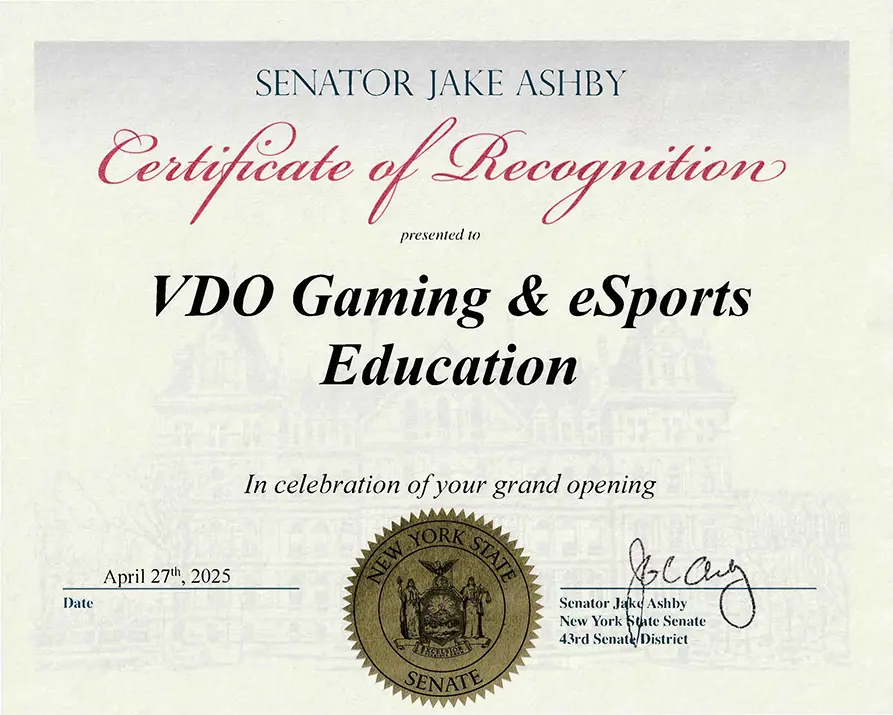 Certificate of Recognition