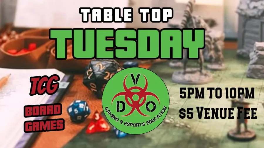 Table Top event flyer