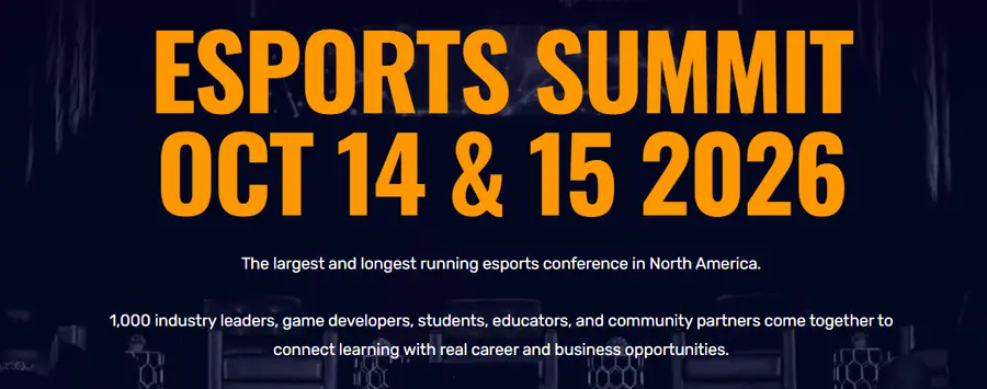 eSports Summit, October 14 & 15, 2026 — the largest and longest-running eSports conference in North America